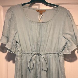 Light blue boho country dress April Cornell